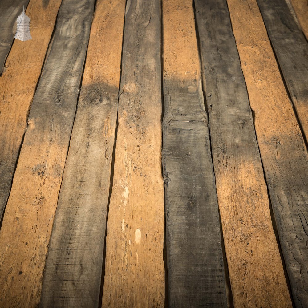 Bog Oak Boards, Cut from Reclaimed Riverband Pilings - 168 Square Metres