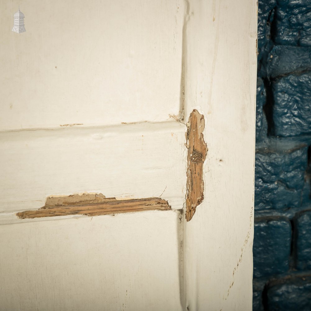 Pine Cupboard Door, 4 Panel White Painted