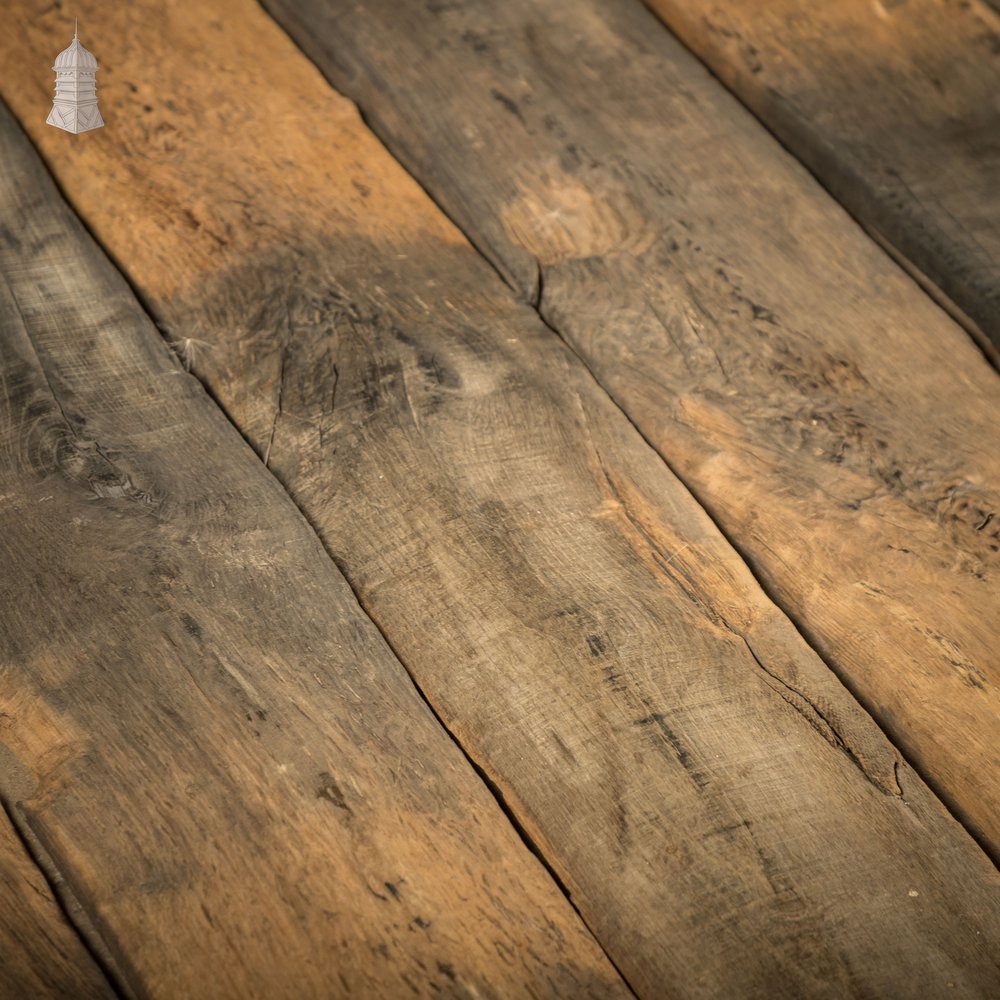 Bog Oak Boards, Cut from Reclaimed Riverband Pilings - 168 Square Metres