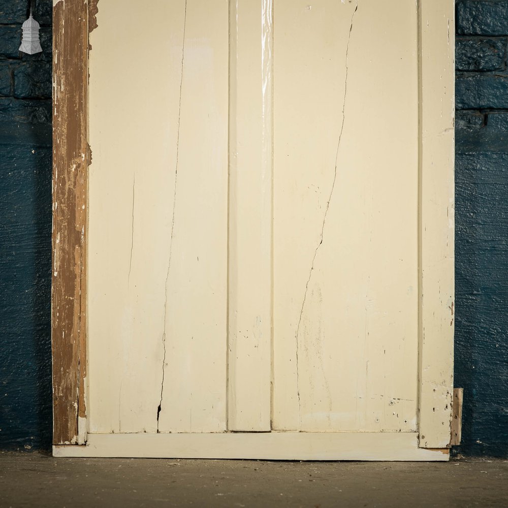 Pine Cupboard Door, 4 Panel White Painted