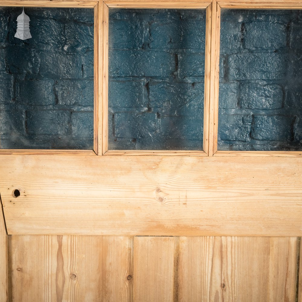 Half Glazed Door, Victorian Paneled Pine