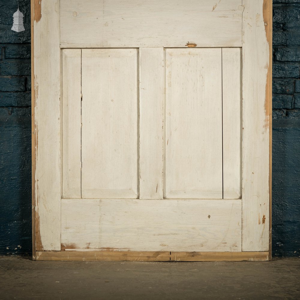 Pine Paneled Door, 6 Panel White Painted