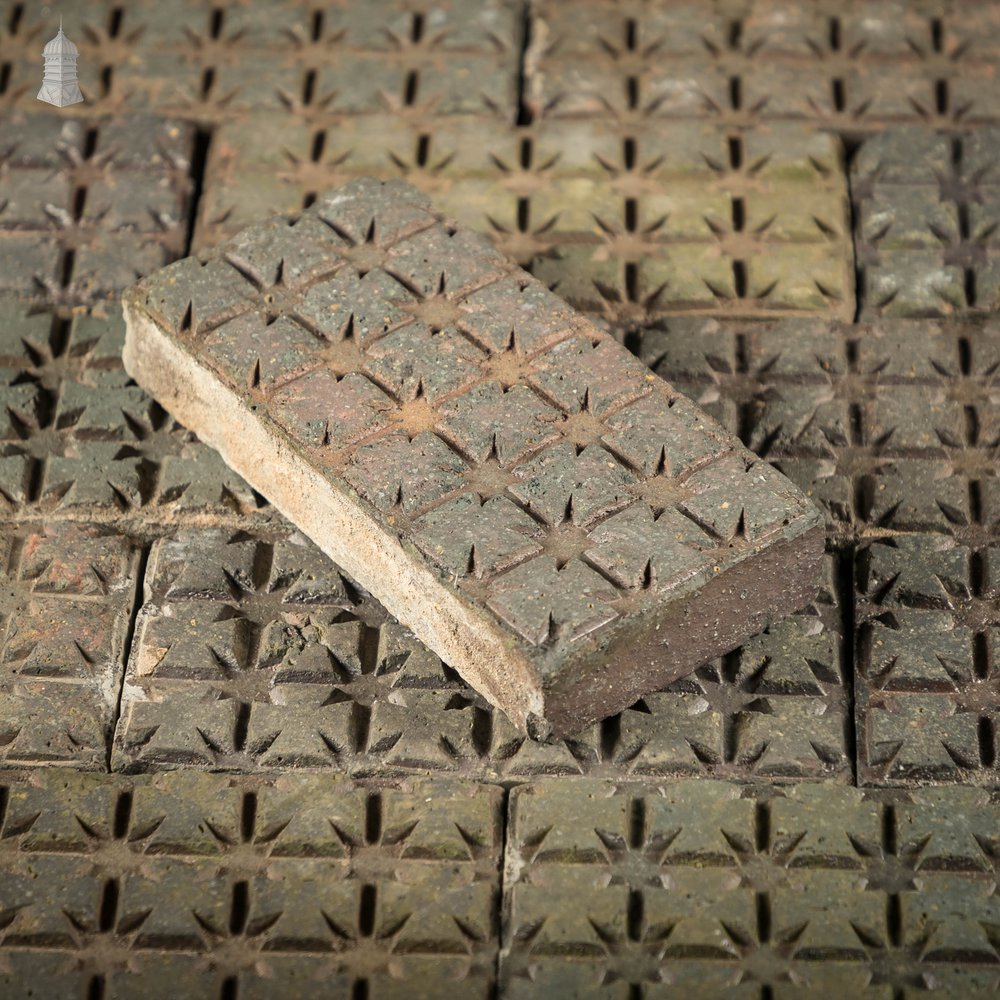 Maltase Cross Stable Bricks, Staffordshire Blue Paver Floor Bricks, Batch of 71 – 2.3 Square Metres