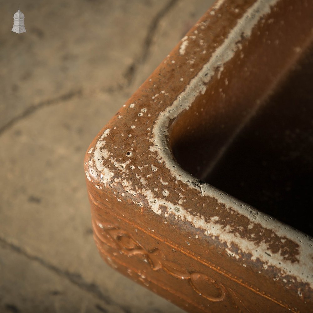 Edwardian Trough Sink, Shallow Salt Glazed