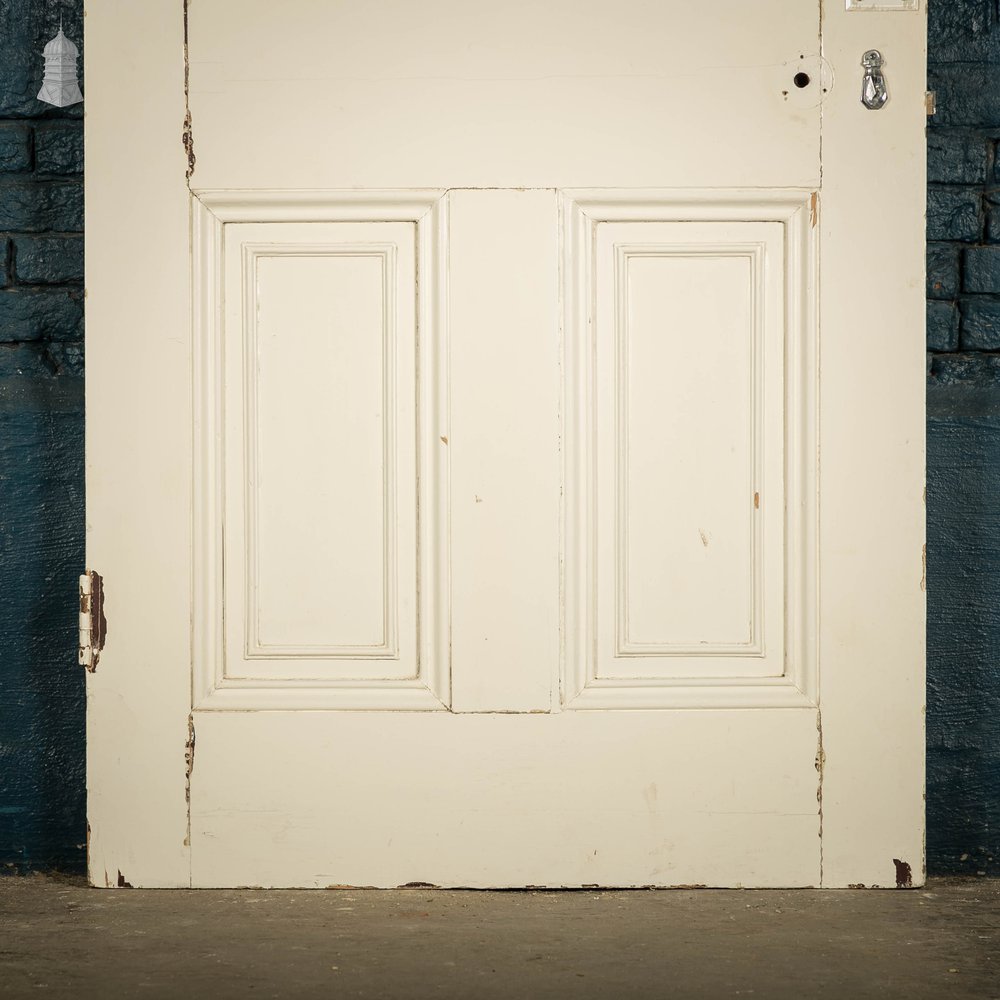 Pine Paneled Door, 6 Panel White Painted