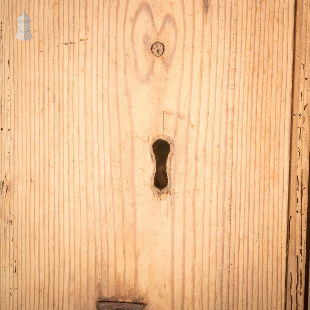 Pine Beadboard Door, 19th C Ledged Cottage Door