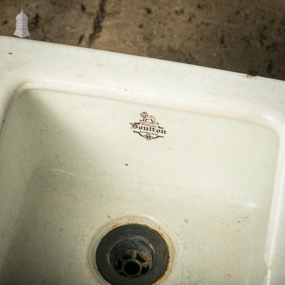 Laboratory Sink, White Glazed Small Belfast Sink by Royal Doulton