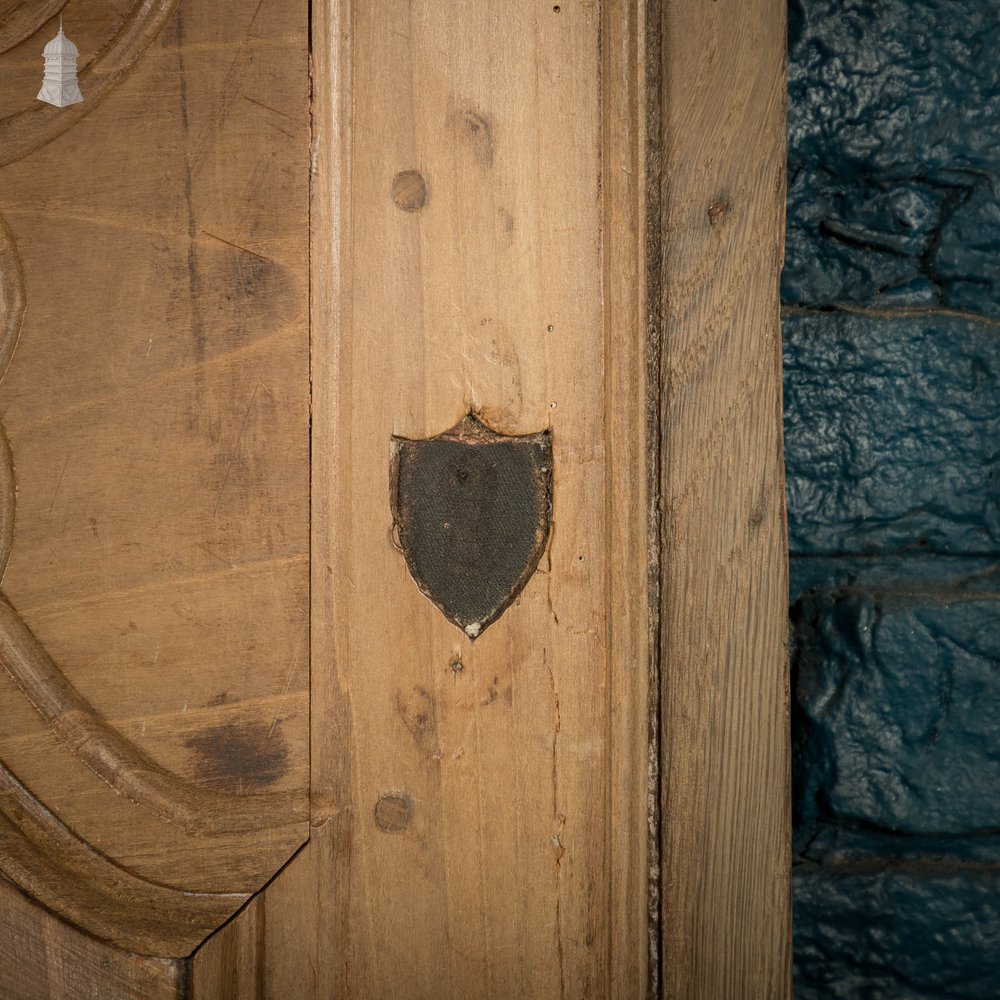 French Teak Moulded Cupboard Door