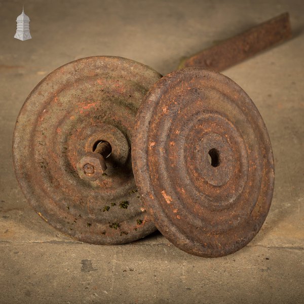 Bullseye Wall Plates and Tie, Cast Iron