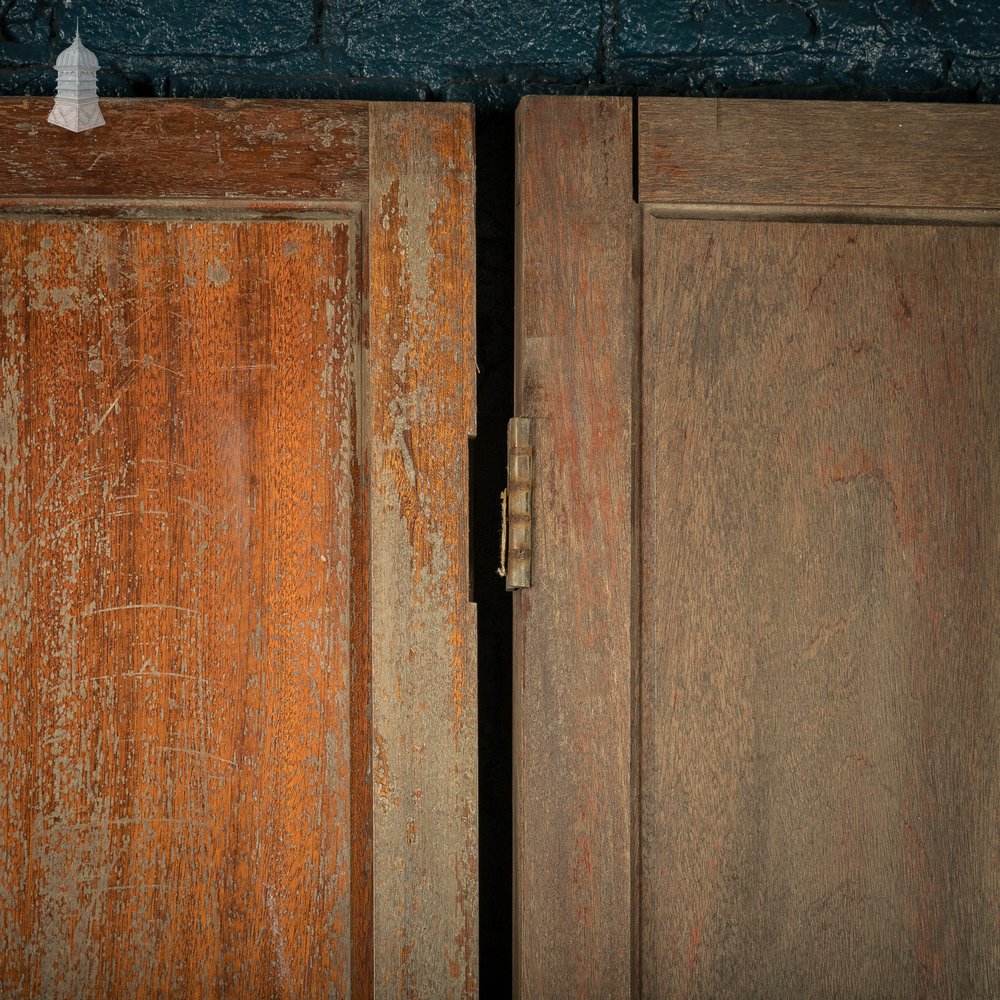 Shaker Style Cupboard Doors, Set of three, two panel Mahogany