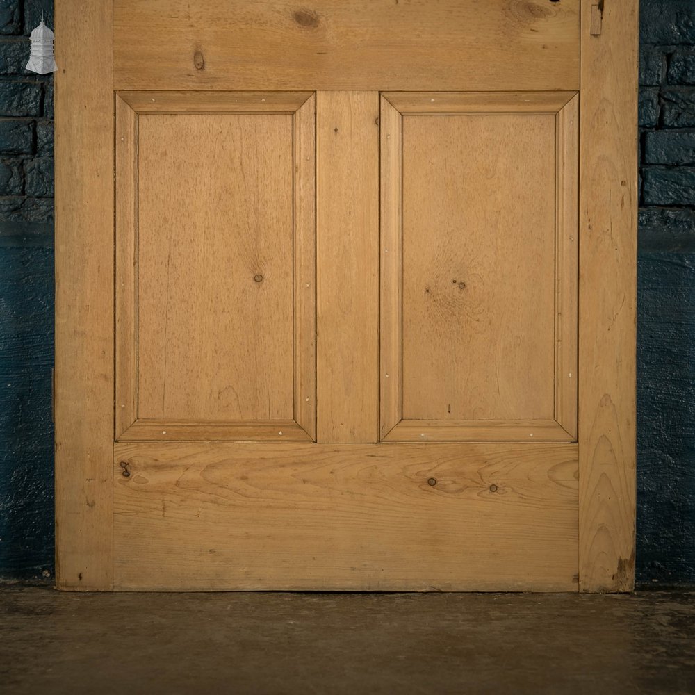 Half Glazed Door, Victorian Pine with ‘Ribbed’ Style Textured Glazing