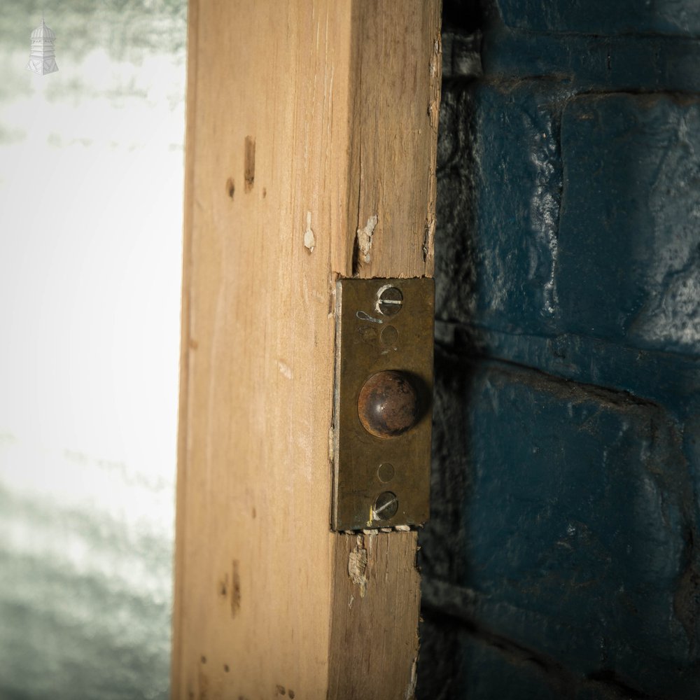 Half Glazed Door, Victorian Pine with ‘Ribbed’ Style Textured Glazing