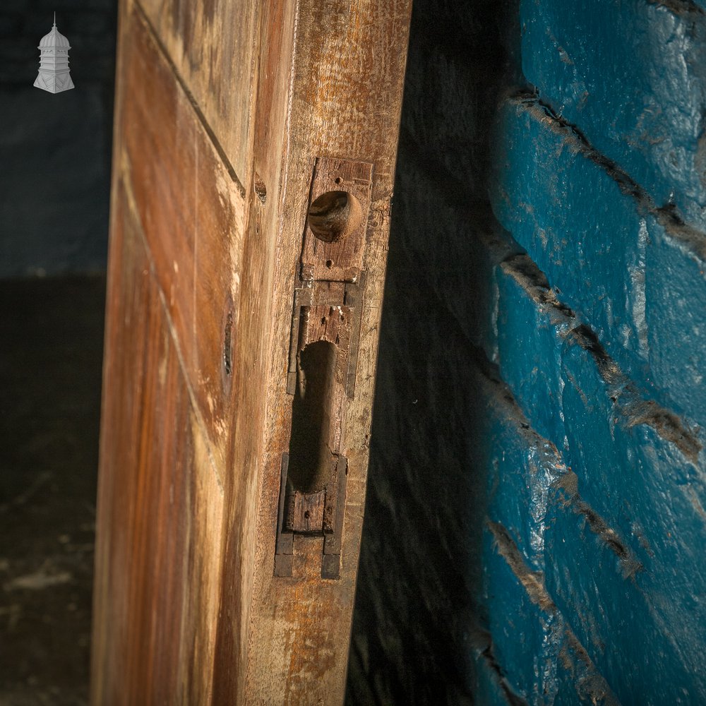 Hardwood Panel Door, Wide, 20th C Mahogany