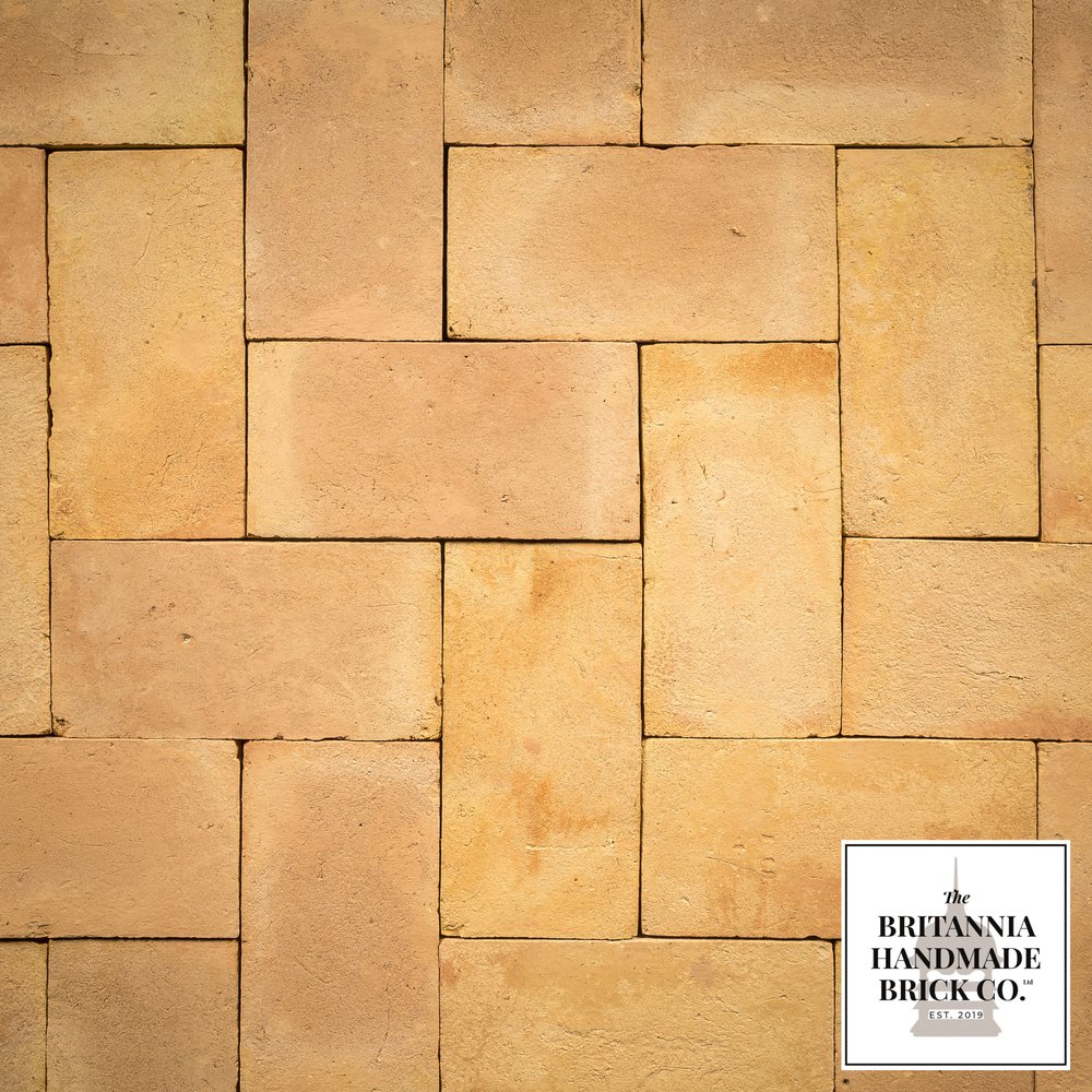 10 x 5" Buff Floor Brick, Period Style Handmade Paver