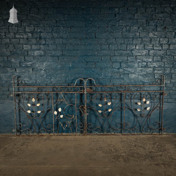 Driveway Gates, Iron Scroll Design