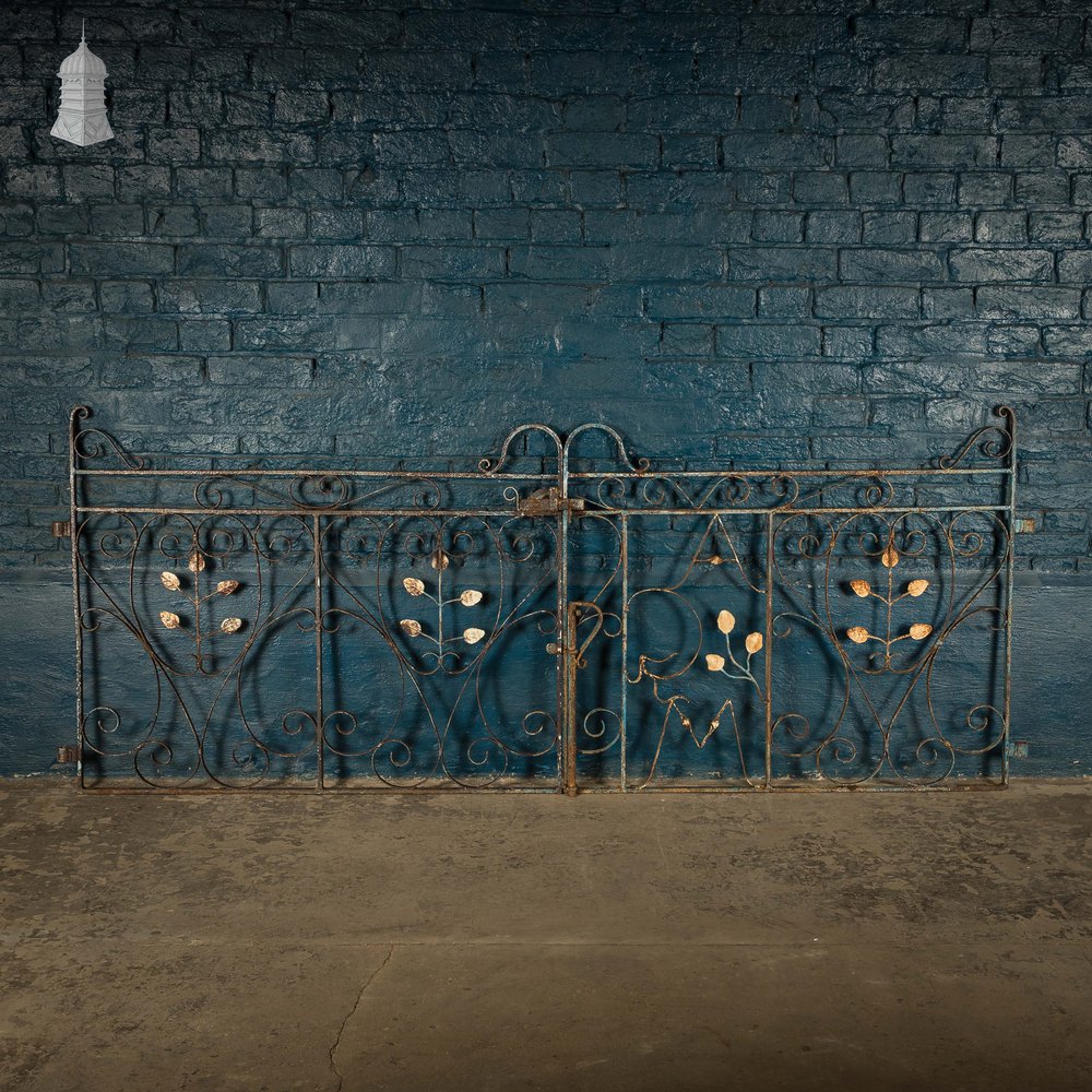 Driveway Gates, Iron Scroll Design