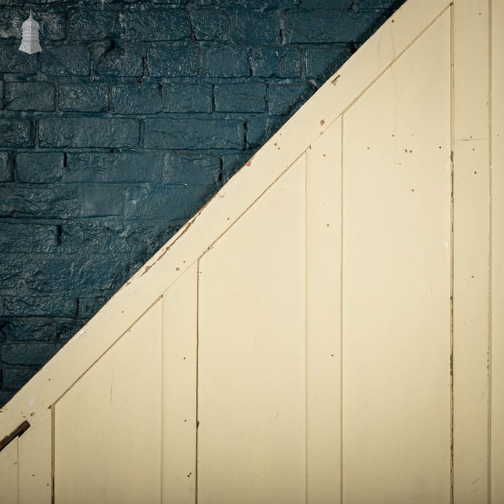 Painted Pine Panelling, Staircase 5 Moulded Panel Section