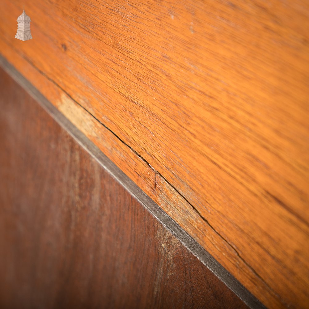 Paneled Hardwood Door, Early 20th C 2 Panel Mahogany