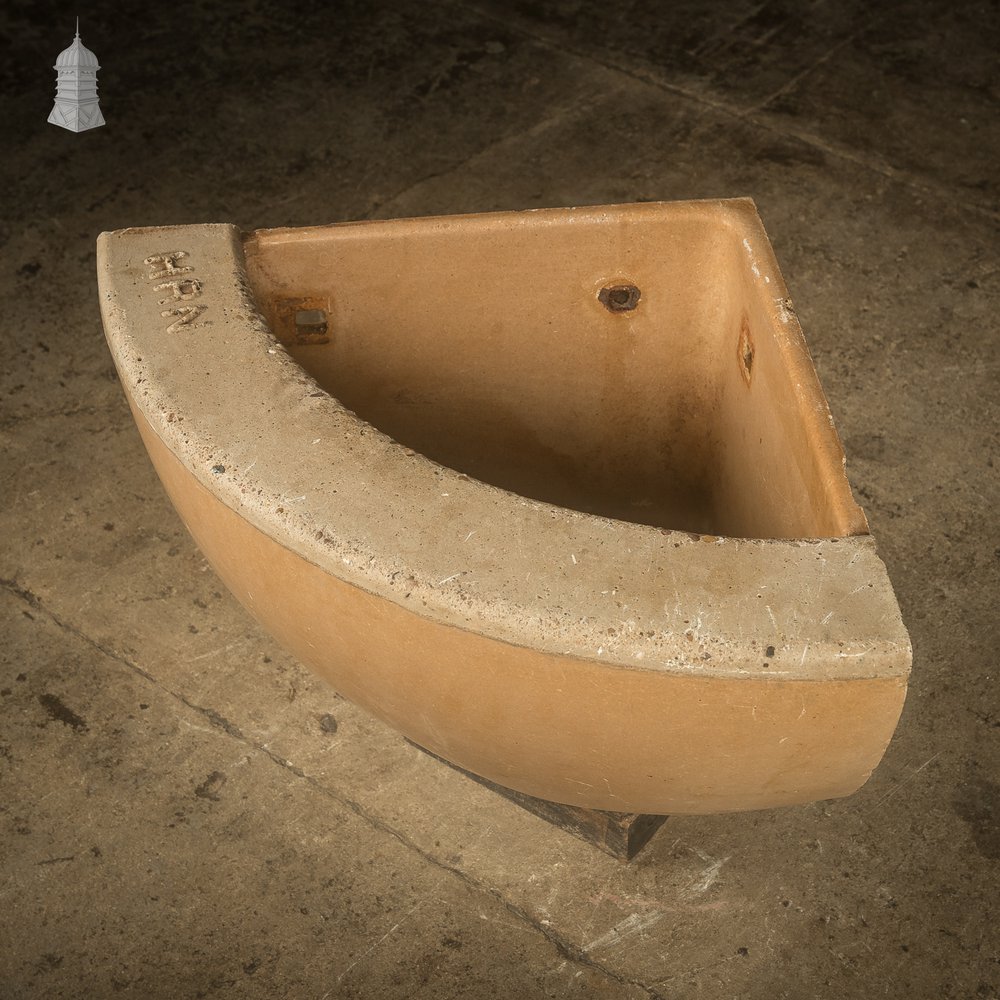 Concrete Corner Manger Trough Feeder Reclaimed from St Johns Barracks, London