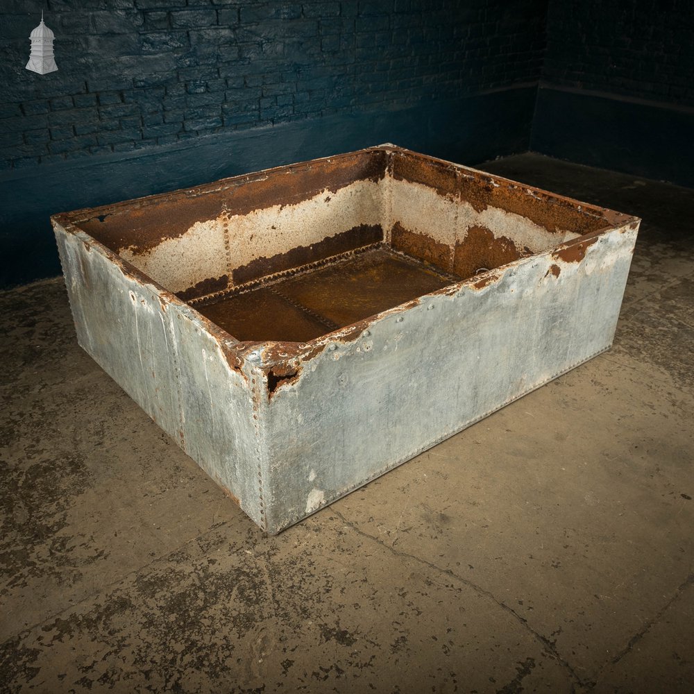 Large Steel Tank, Riveted and Galvanised