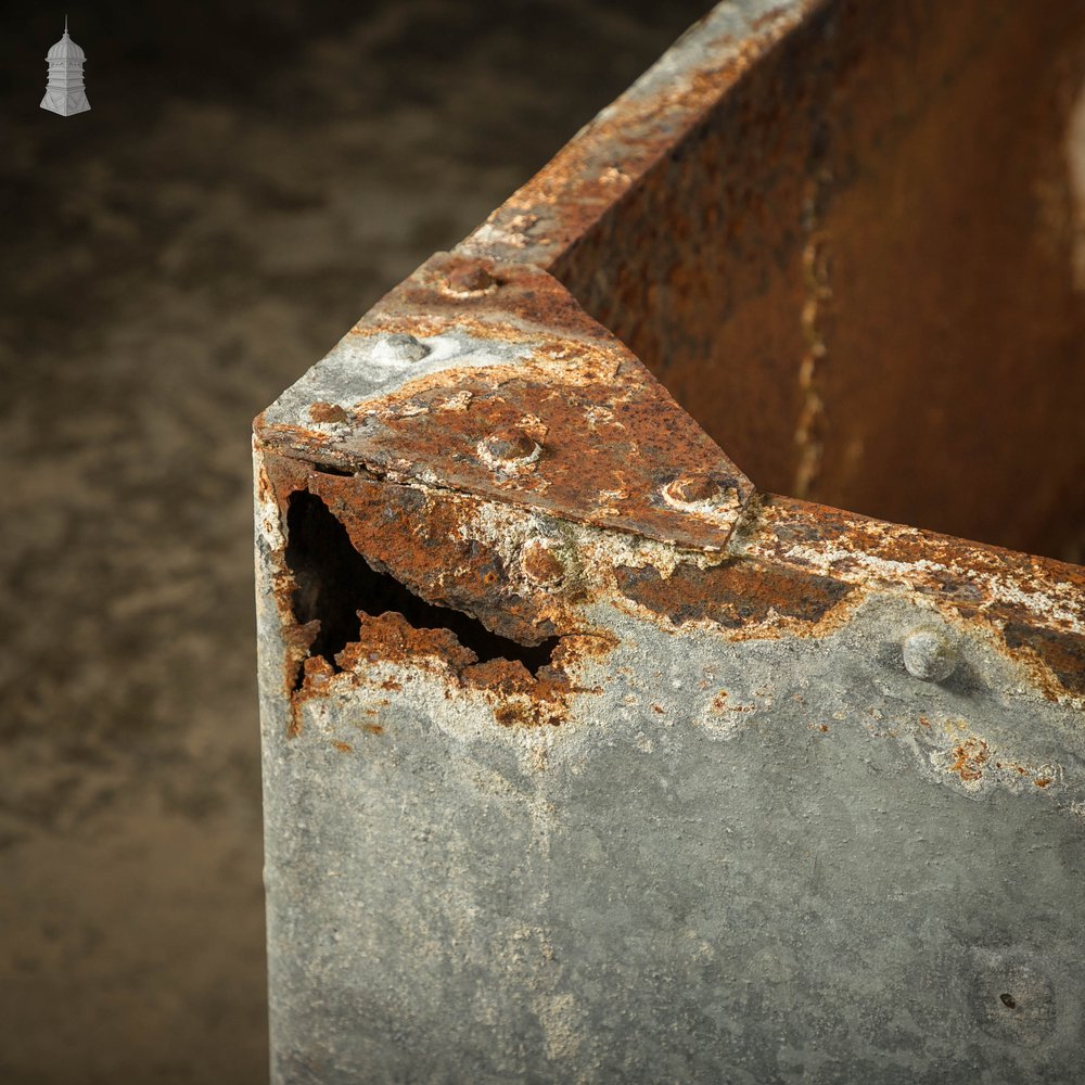 Large Steel Tank, Riveted and Galvanised