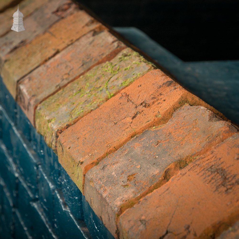 Triangle Wall Coping, Reclaimed Red Coping Brick