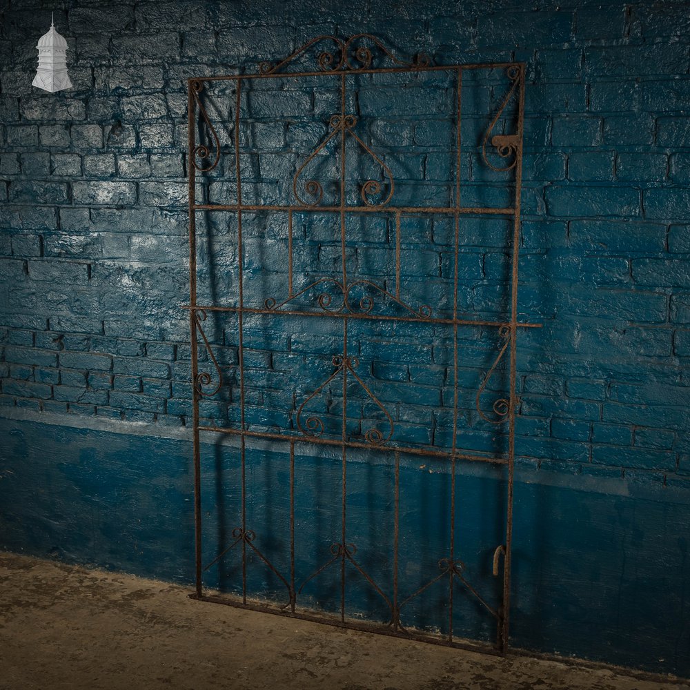 Pedestrian Gate, Scroll Design, Wrought Iron