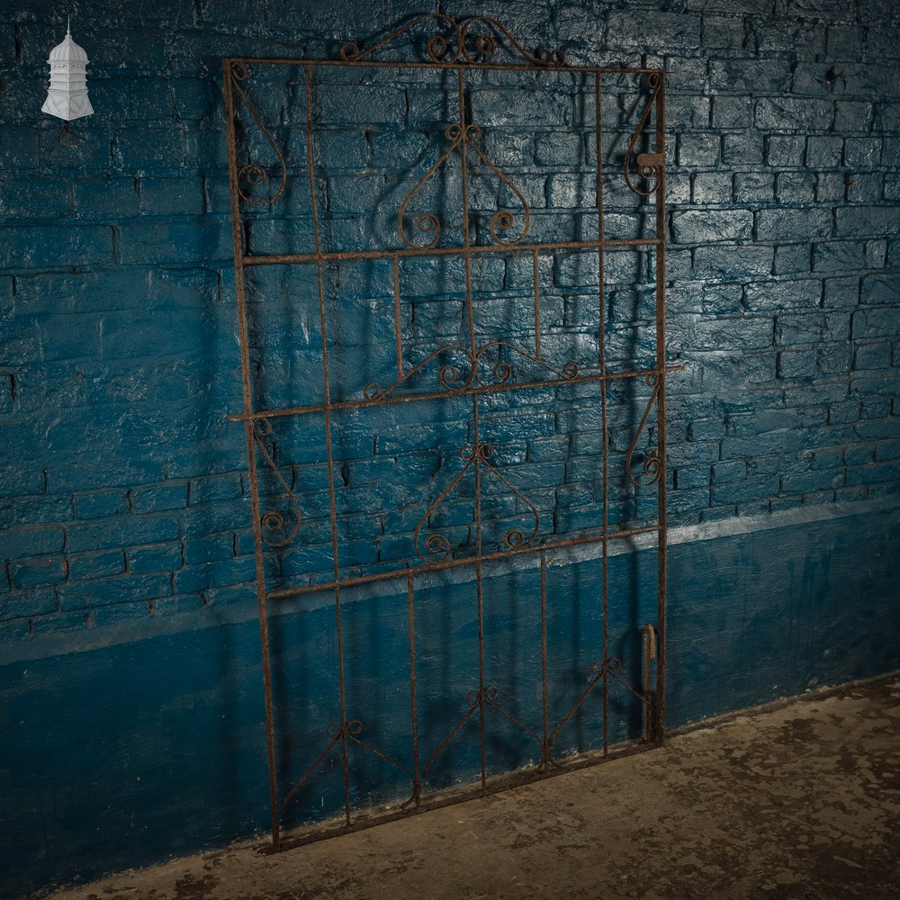 Pedestrian Gate, Scroll Design, Wrought Iron