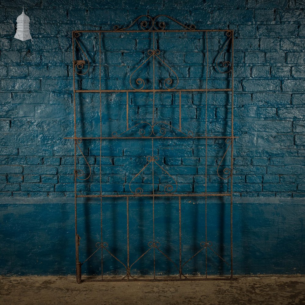 Pedestrian Gate, Scroll Design, Wrought Iron