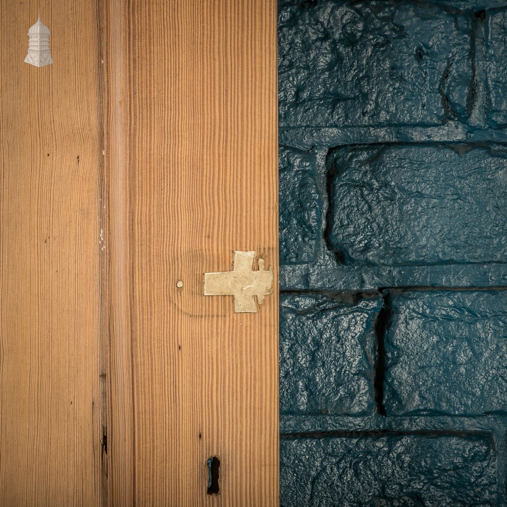 Pitch Pine Door, 19th C 6 Panel Internal Door