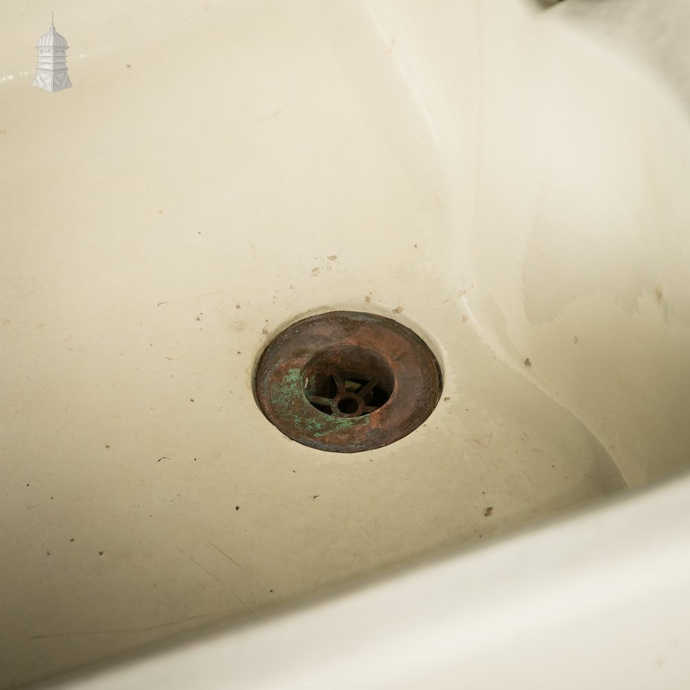 Belfast Butler Sink, Weir Overflow, White Glaze