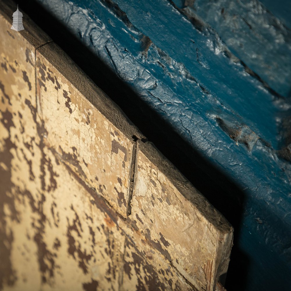 Pine Cupboard Door Pair, Distressed Paint