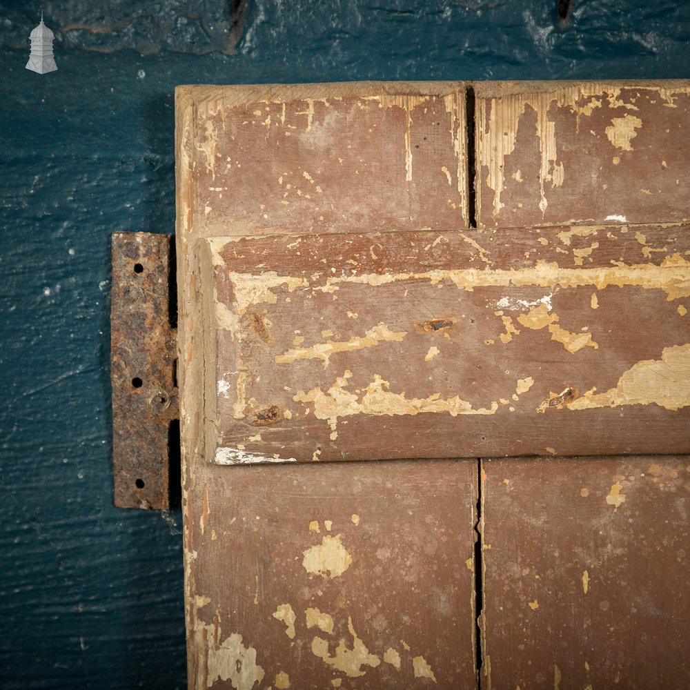 Pine Cupboard Door Pair, Distressed Paint