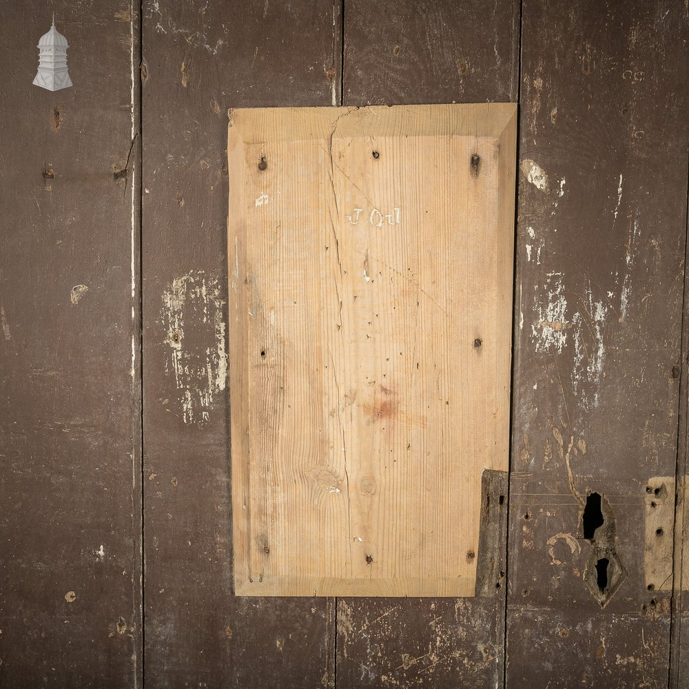 Hardwood Barn Door, 18th C Braced and Ledged with Period Repair and Distressed Brown Paint Finish