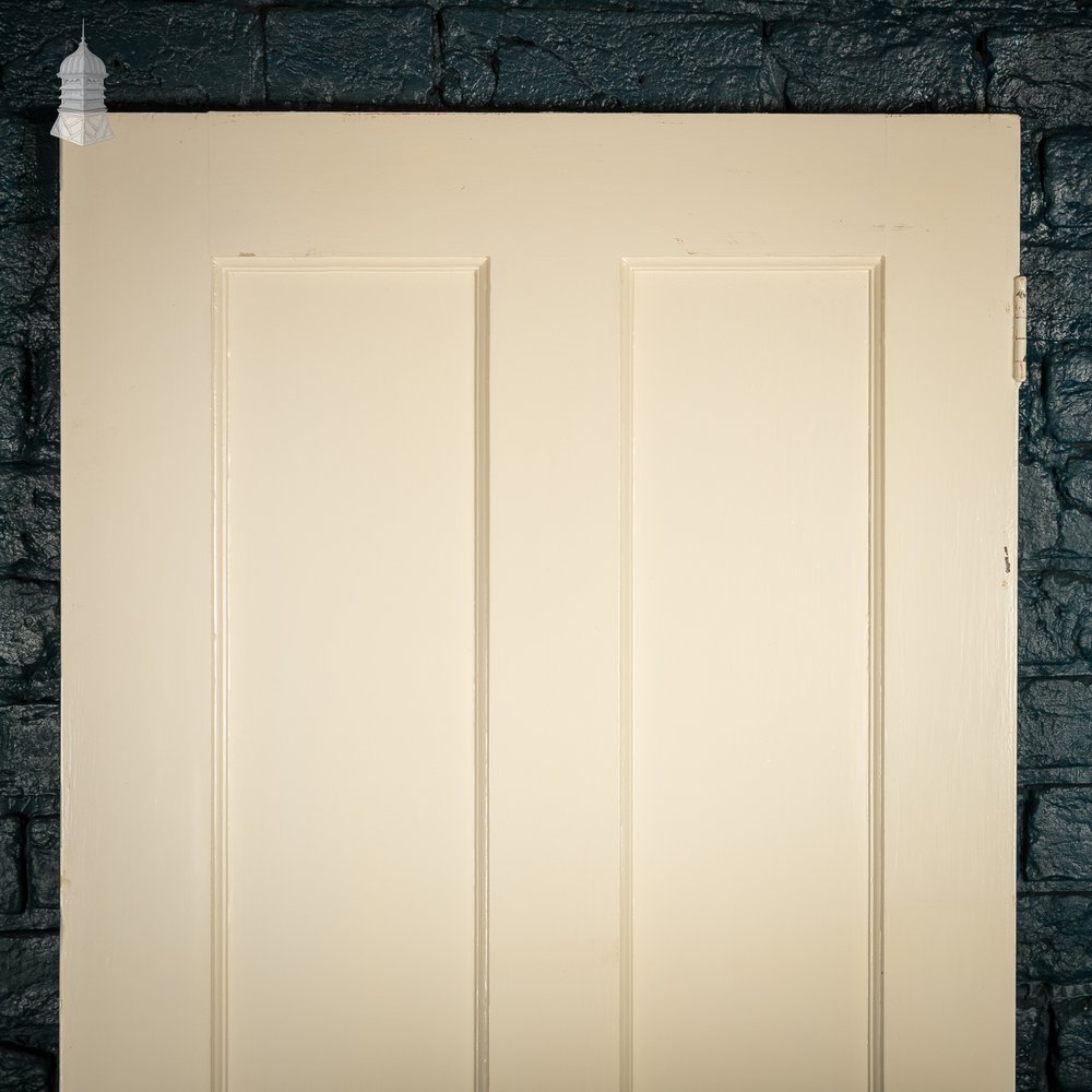 Pine Panelled Door, Moulded 4 Panel, White Painted