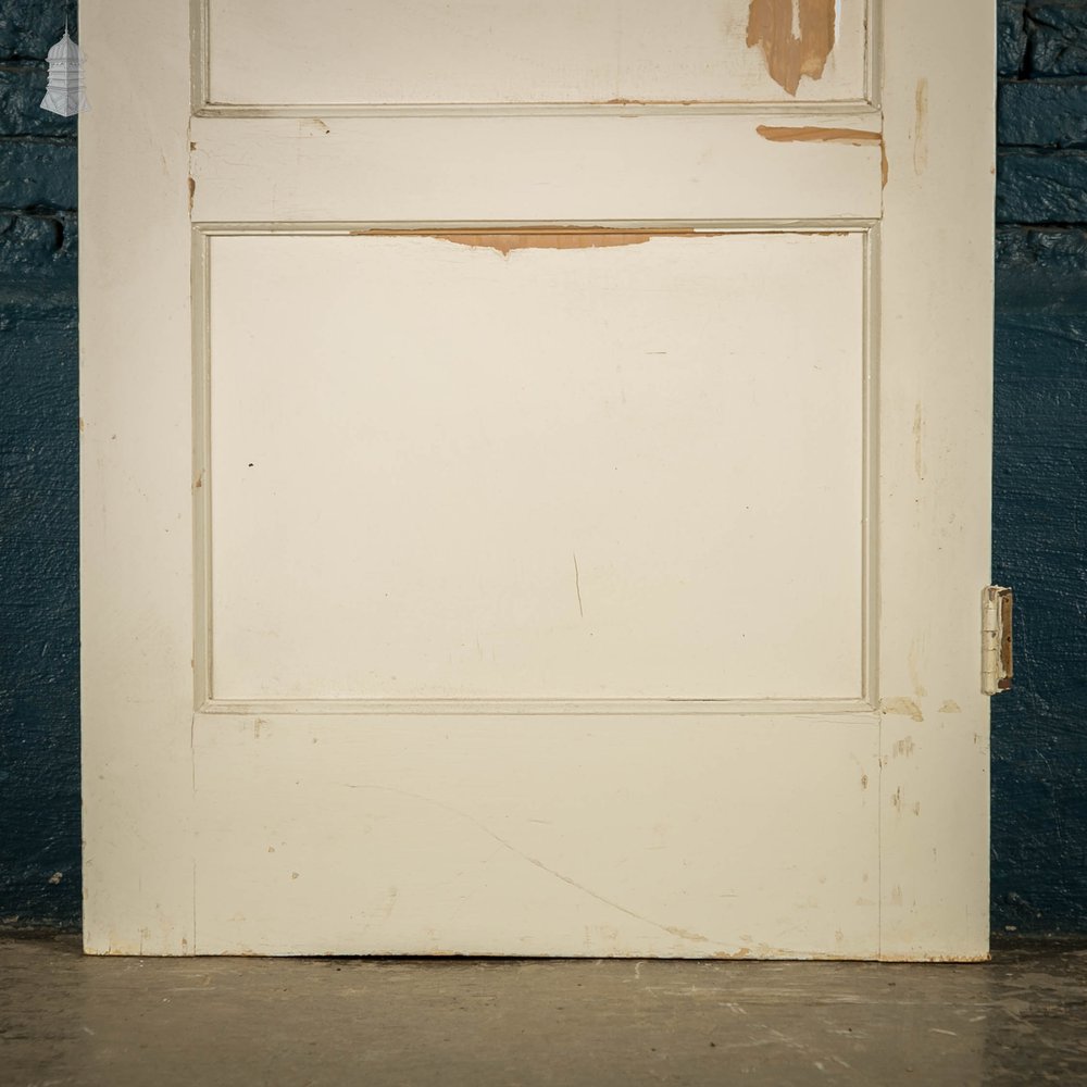 Pine Panelled Door, 4 Panel White Painted