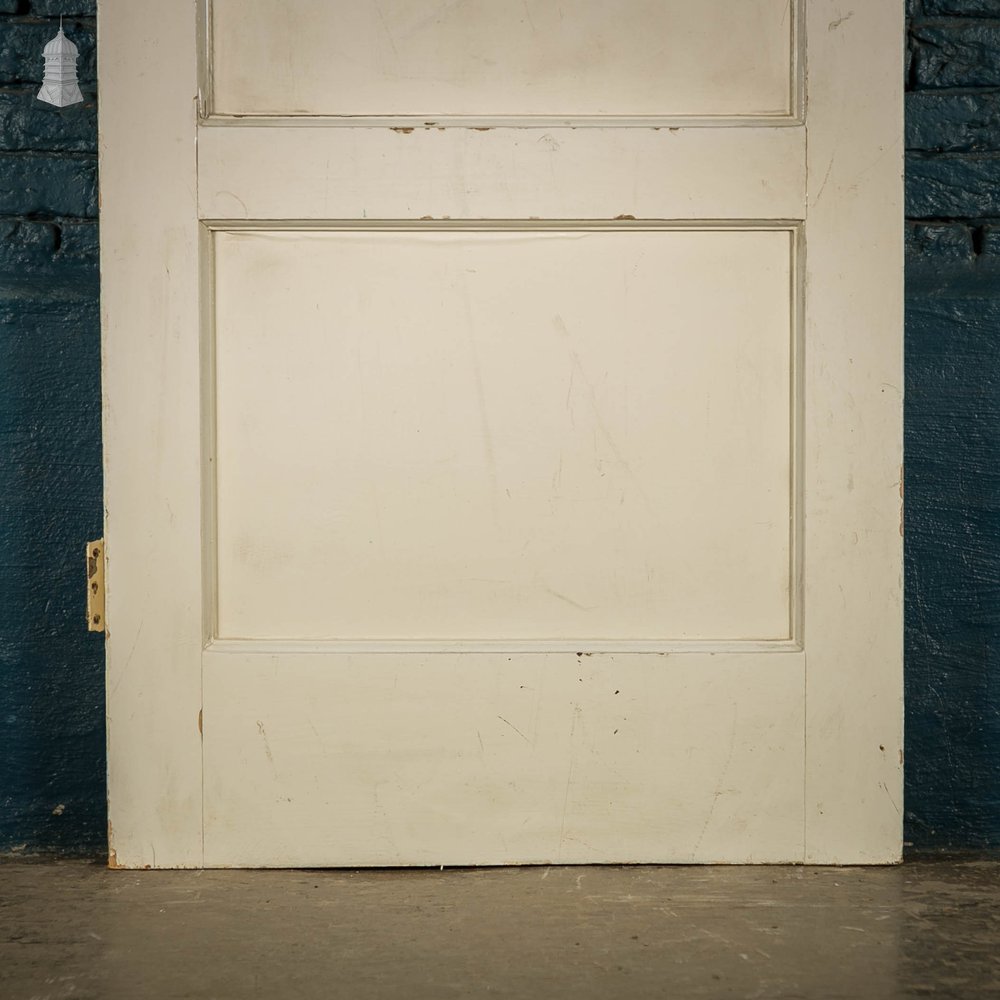 Pine Panelled Door, 4 Panel White Painted