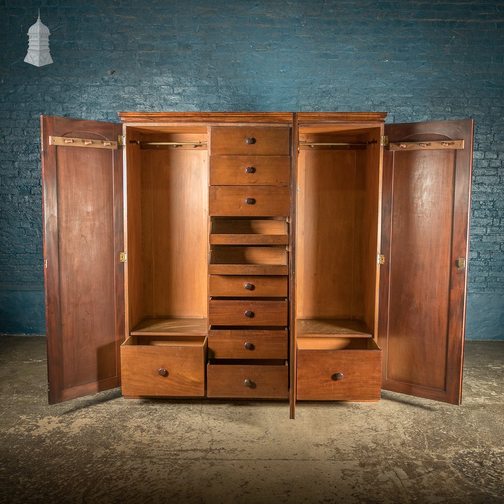 Compactum Gentlemans Wardrobe, Victorian Mottled Mahogany