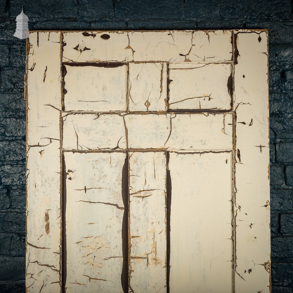 6 Panel Door, Distressed Paint Finish