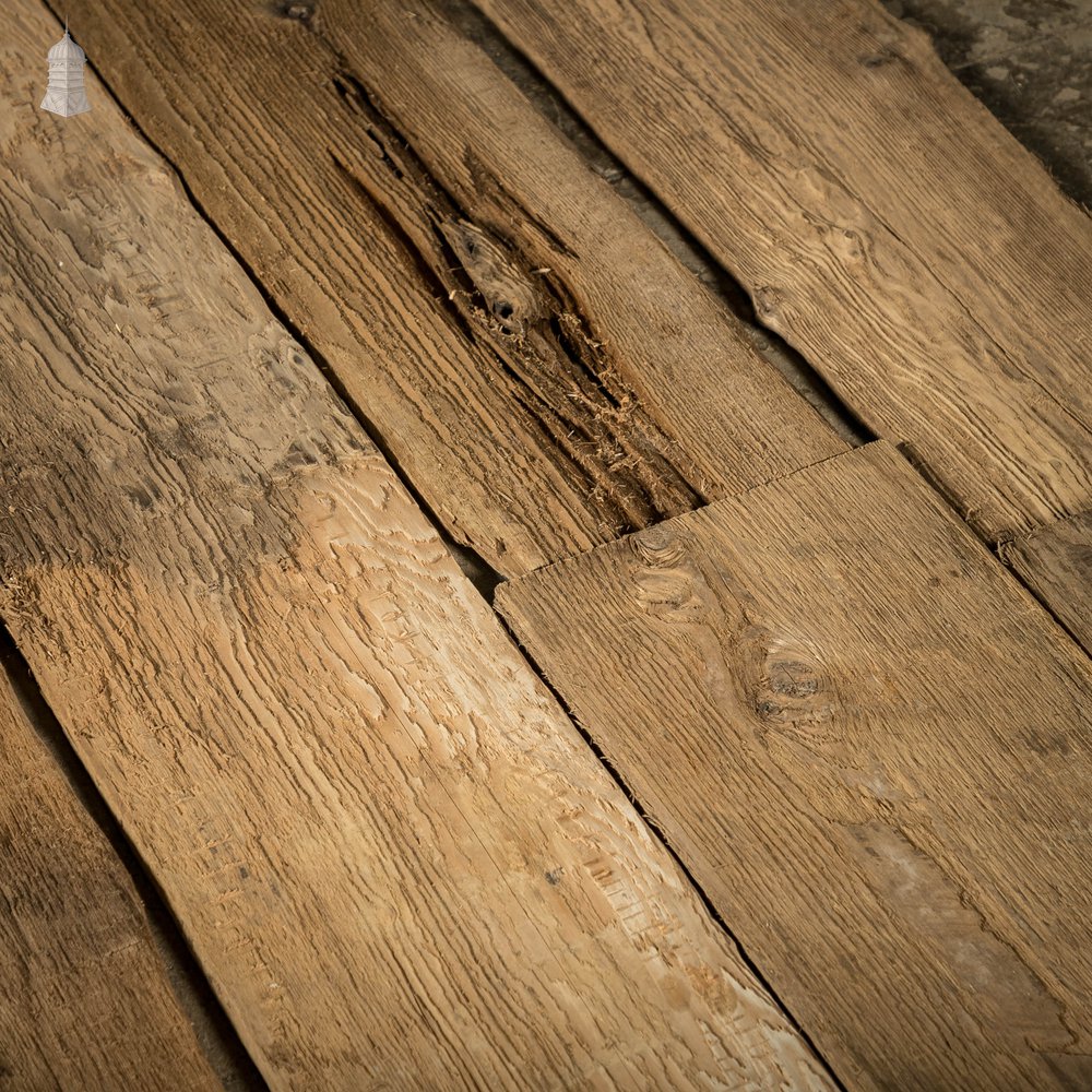 Brushed Oak Floorboards, 9 Inch Batch of 61 Square Metres