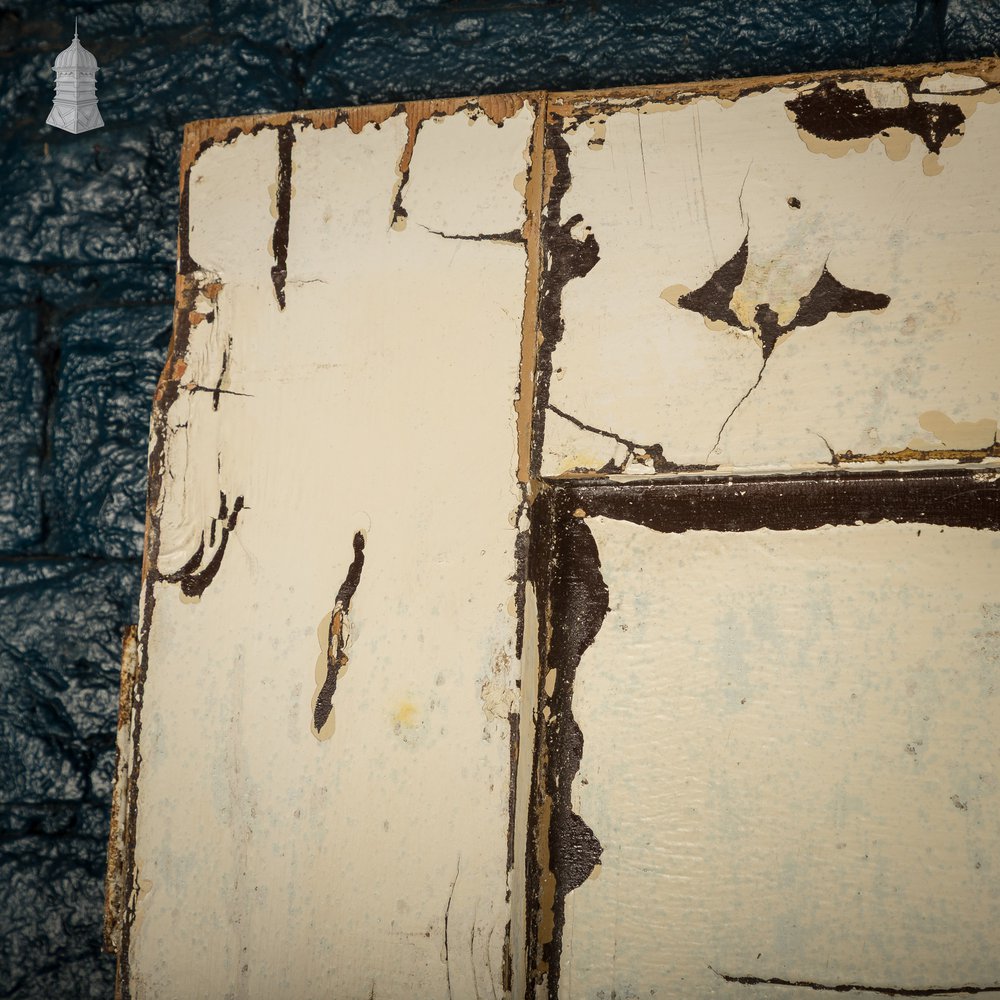 6 Panel Door, Distressed Paint Finish