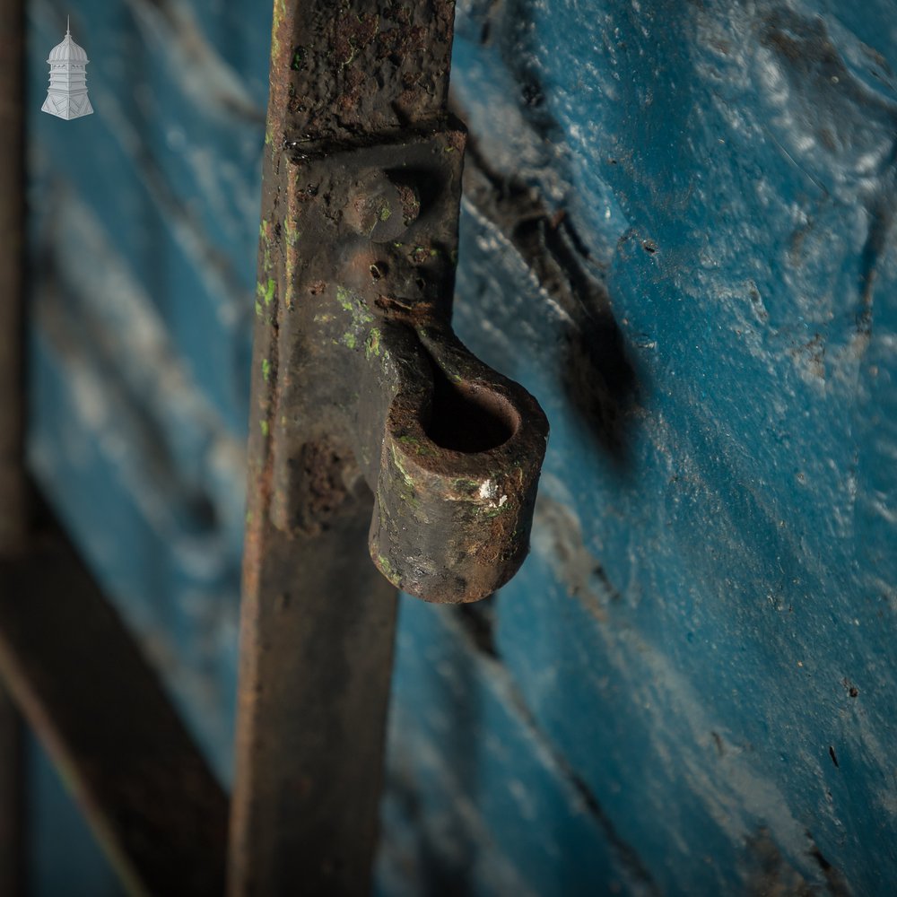 Wrought Iron Gate Scrollwork Details & Latch