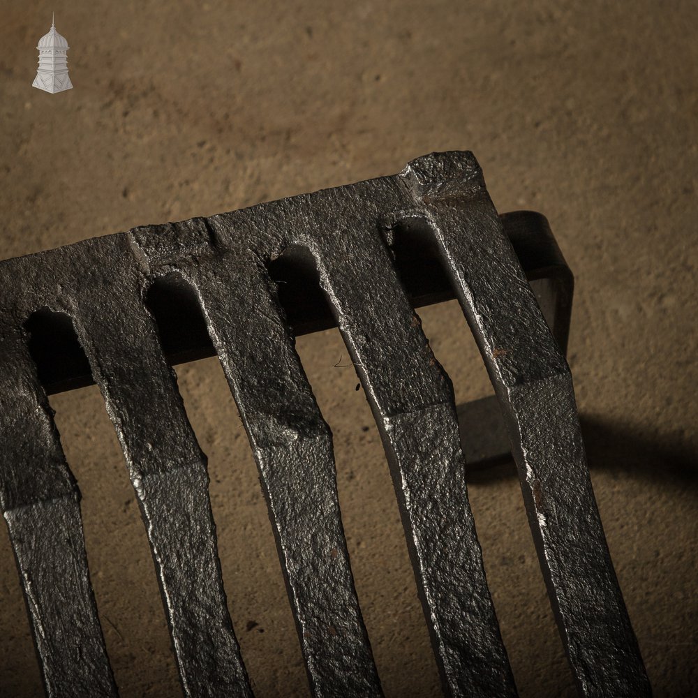 Fire Grate with Andirons, Cast Iron