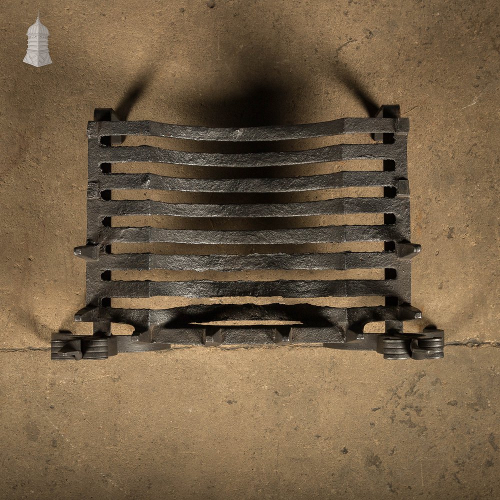 Fire Grate with Andirons, Cast Iron