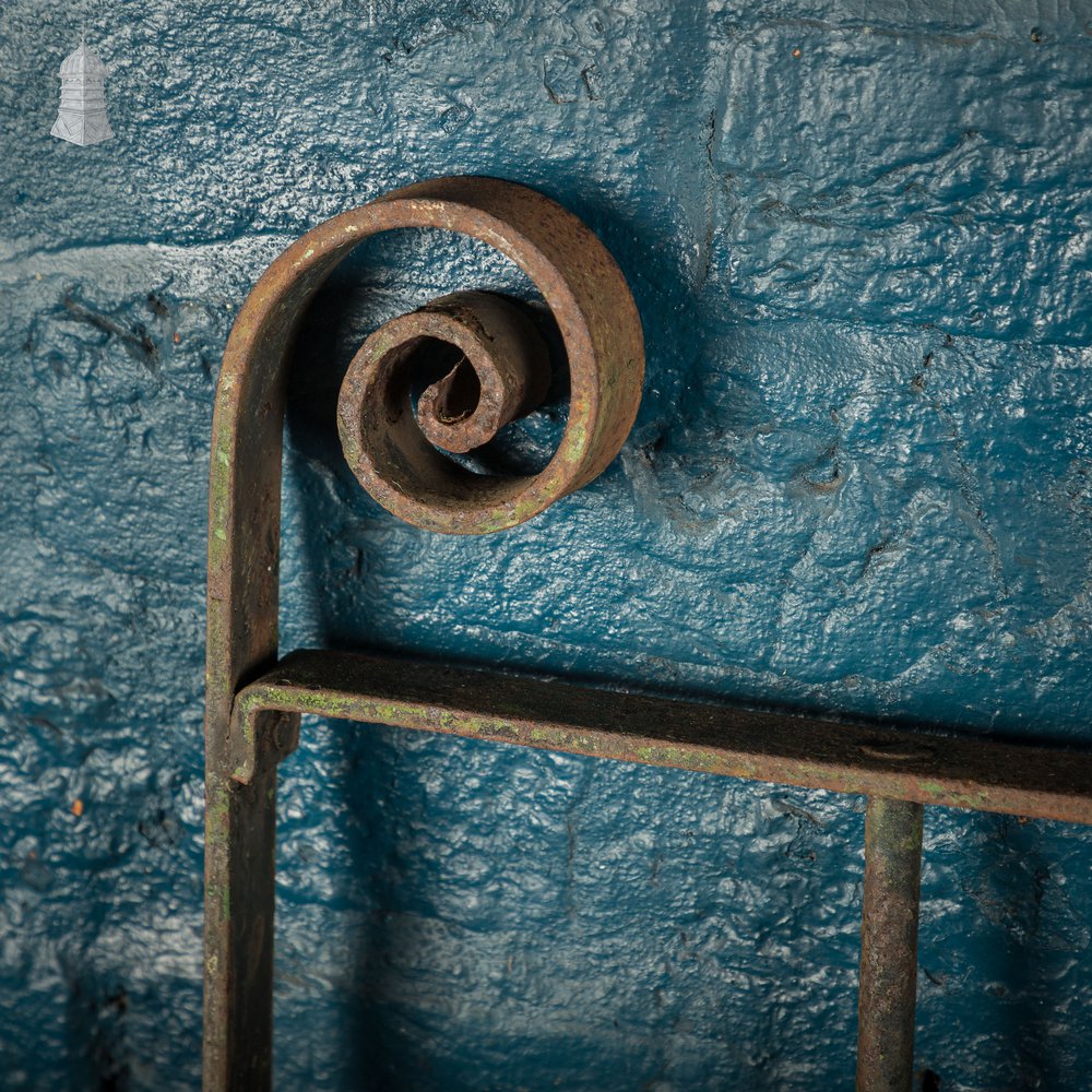 Wrought Iron Gate Scrollwork Details & Latch