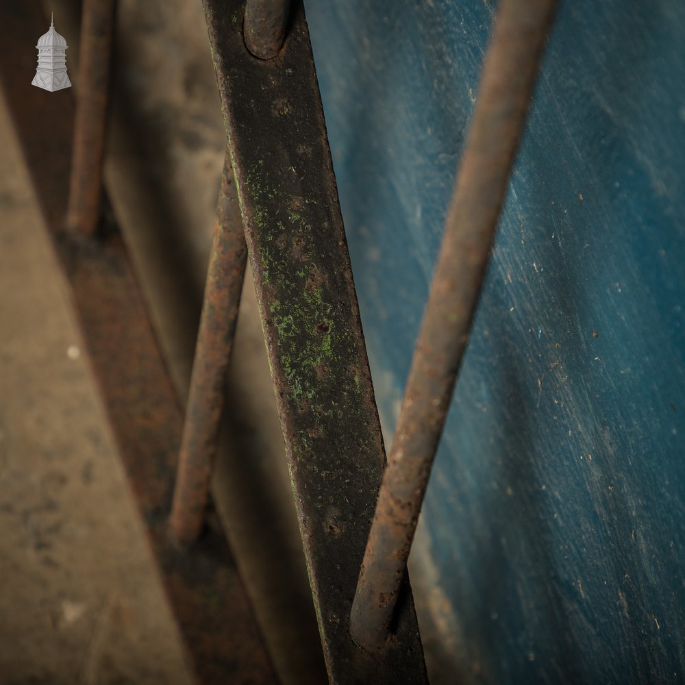 Wrought Iron Gate Scrollwork Details & Latch