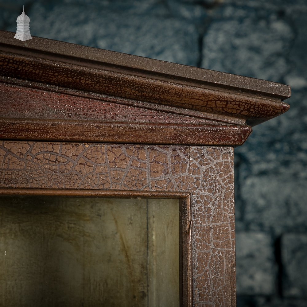 Glazed Display Cabinet, Crackle Finish