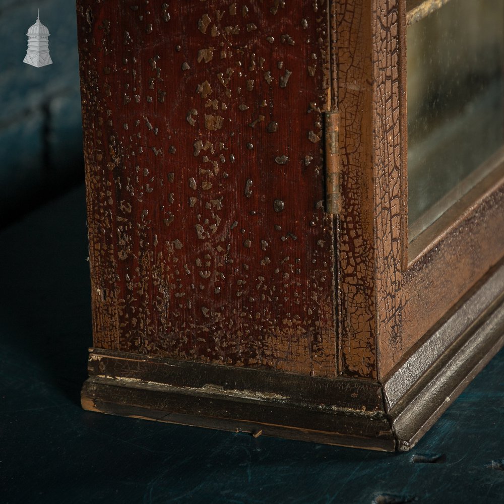 Glazed Display Cabinet, Crackle Finish