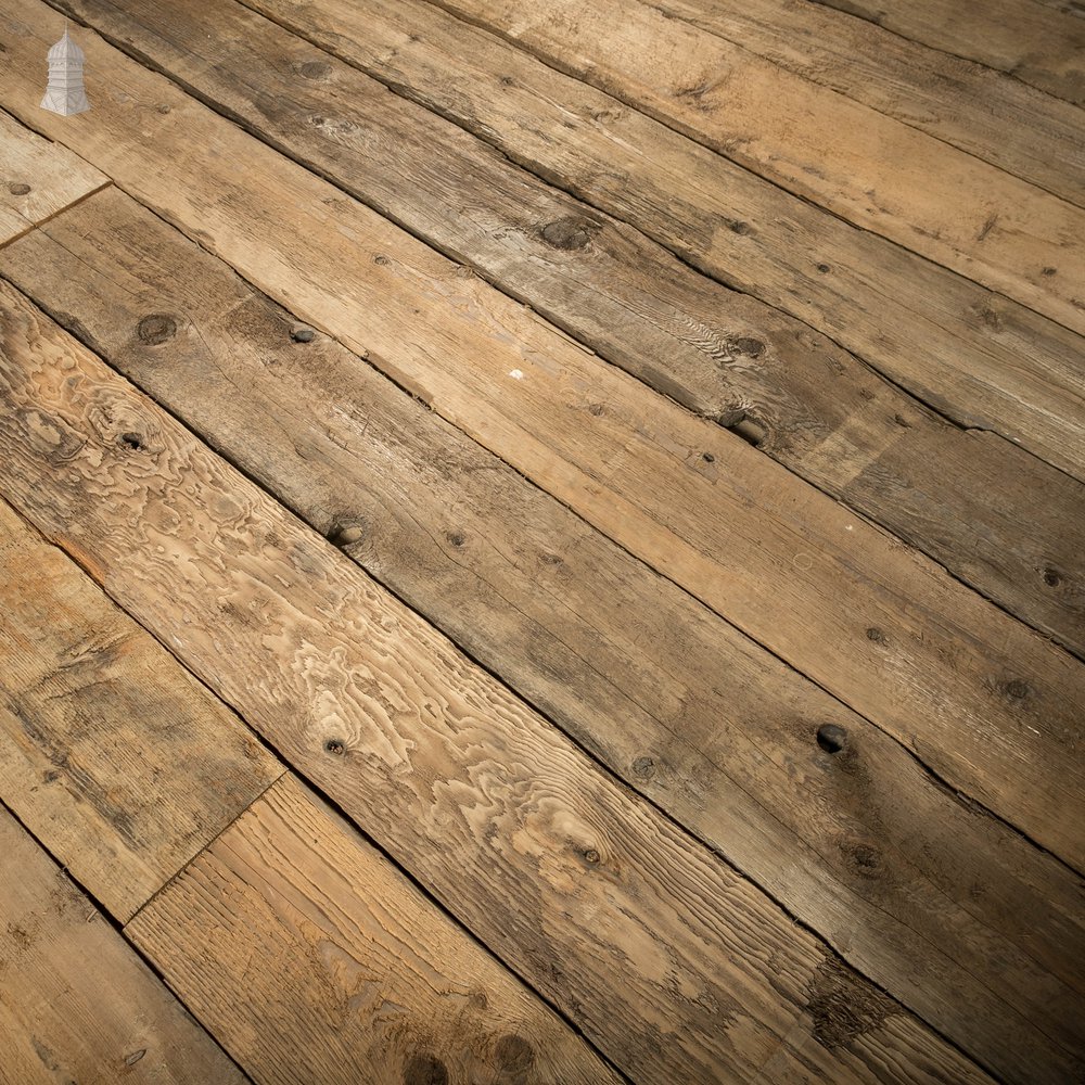 Brushed Oak Floorboards, 9 Inch Batch of 22 Square Metres