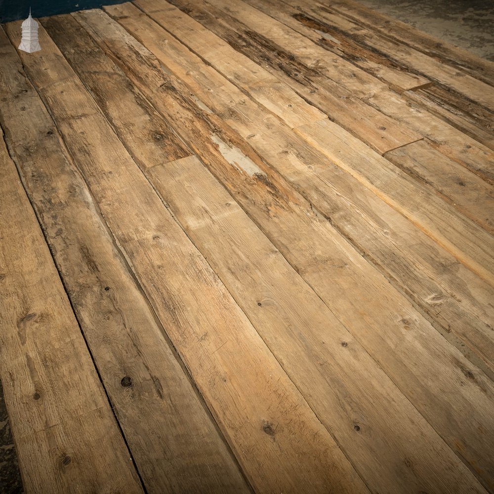 Brushed Oak Floorboards, 9 Inch Batch of 41.7 Square Metres